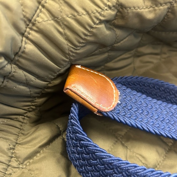 PS of Sweden size S NWOT Navy Blue and Brown Braided Belt with Gold Buckle - Picture 4 of 10